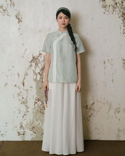 Lunar Jade Blouse - Mint HP02