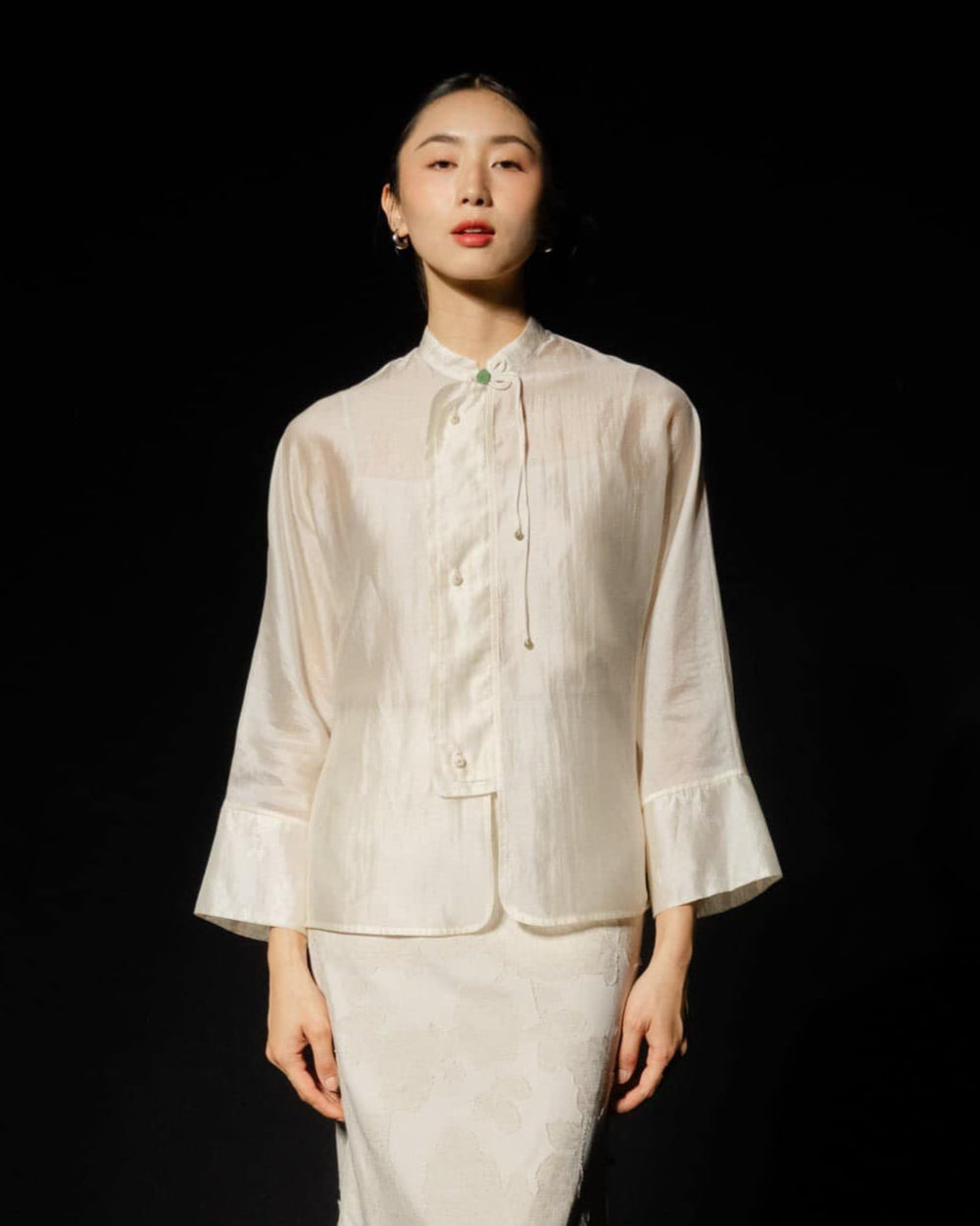 Gardenia Blouse  - Cream HP47