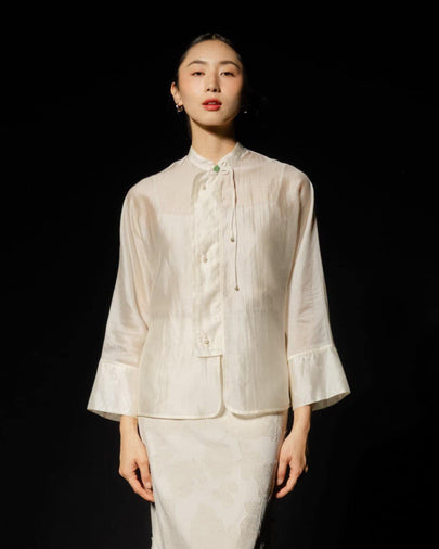 Gardenia Blouse  - Cream HP47