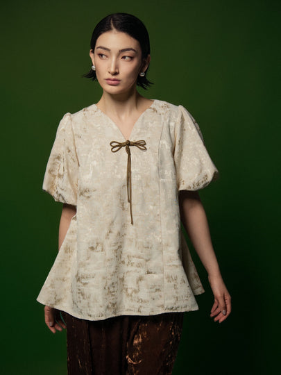 Harmonic Pavilion Blouse - Beige HP56