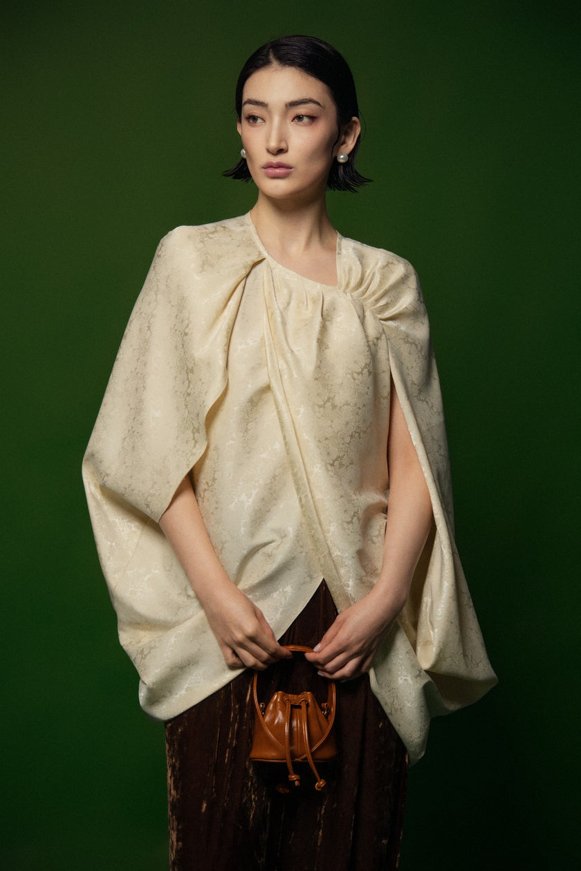 Aster Blouse  - Beige HP46