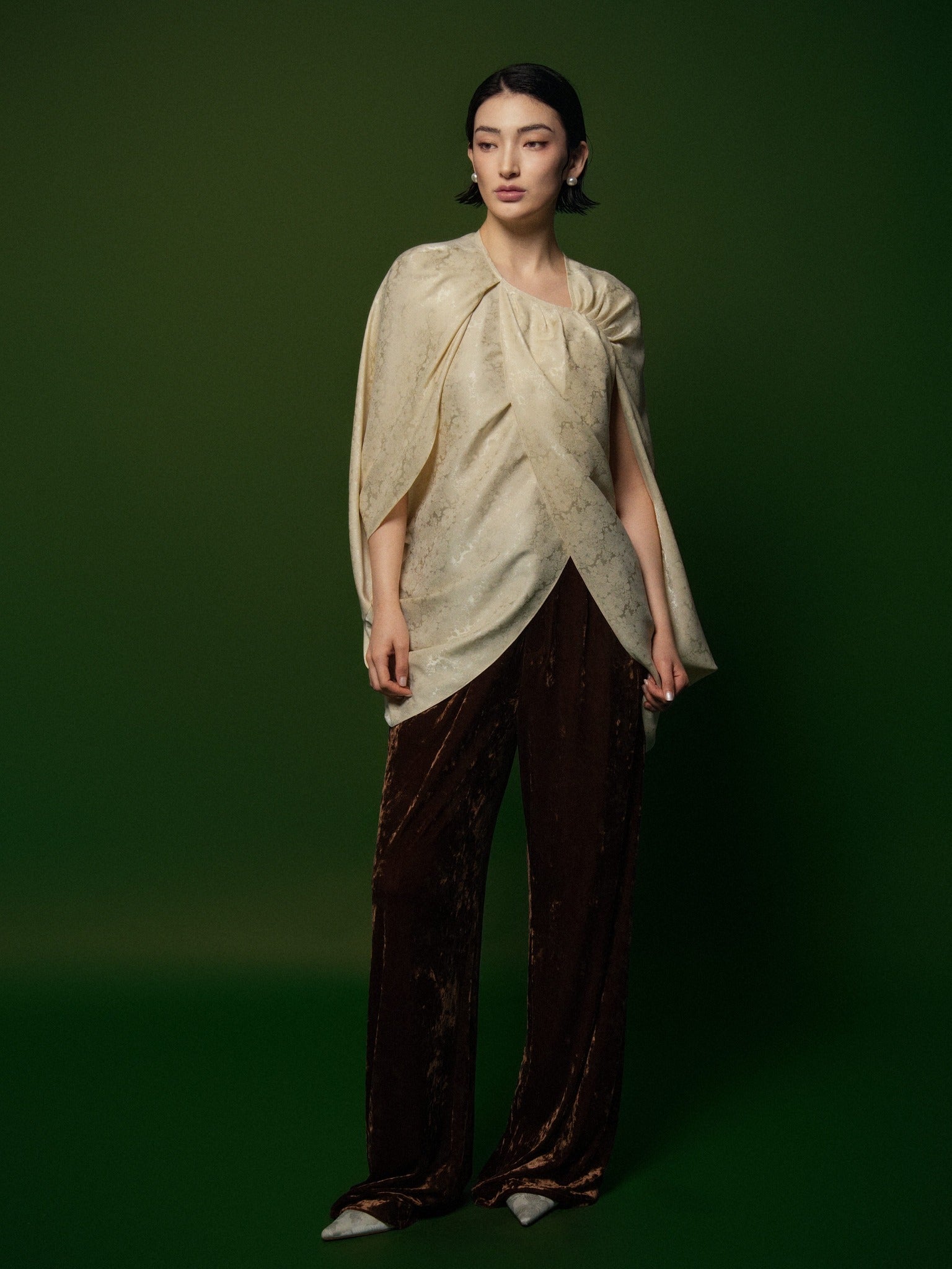 Aster Blouse  - Beige HP46