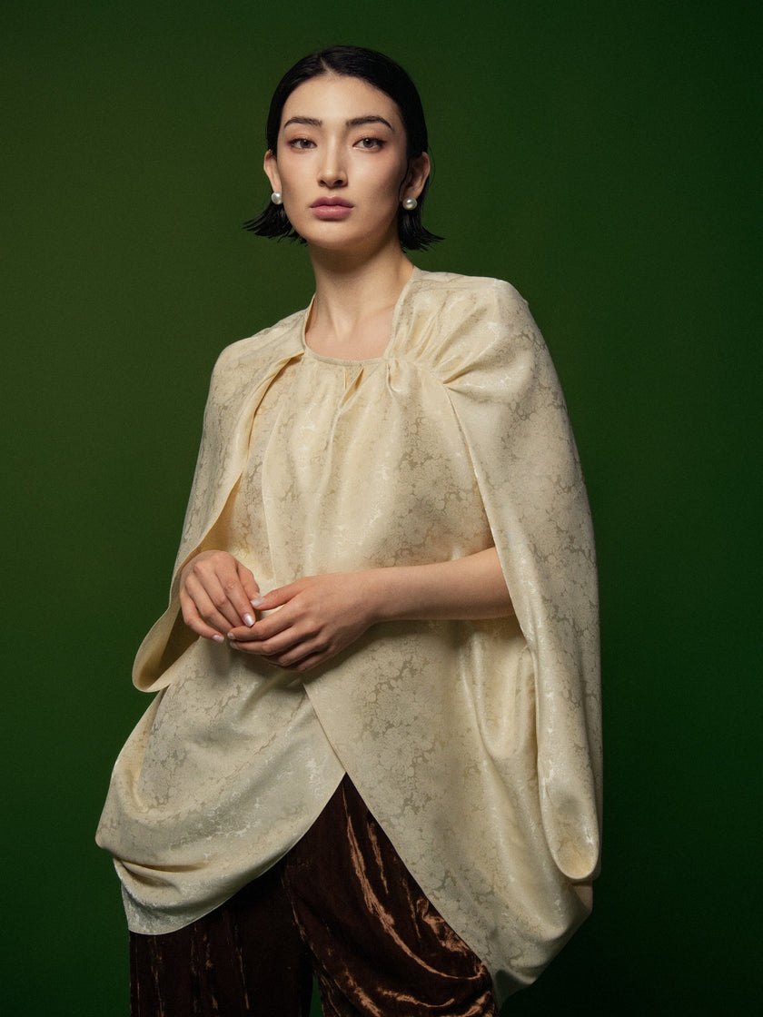 Aster Blouse  - Beige HP46