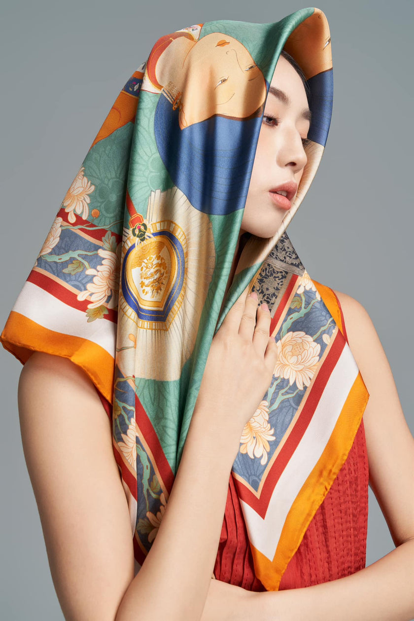 The Twin Phoenix Court Scarf