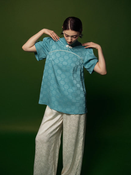 Mystic Emerald Blouse - Blue HP52
