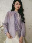 Gardenia Blouse  - Purple HP44