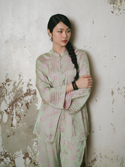 Petal Dream Blouse - Mint/Pink HP10
