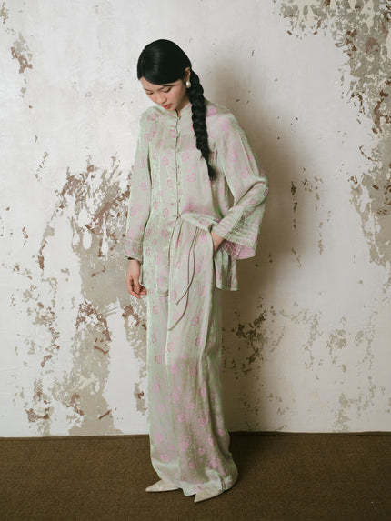 Petal Dream Blouse - Mint/Pink HP10