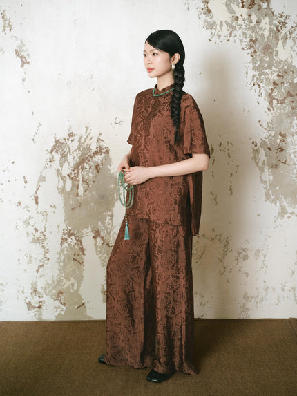 Nostalgia Blouse - Brown HP13