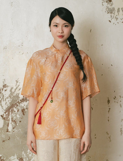 Nostalgia Blouse - Orange HP14
