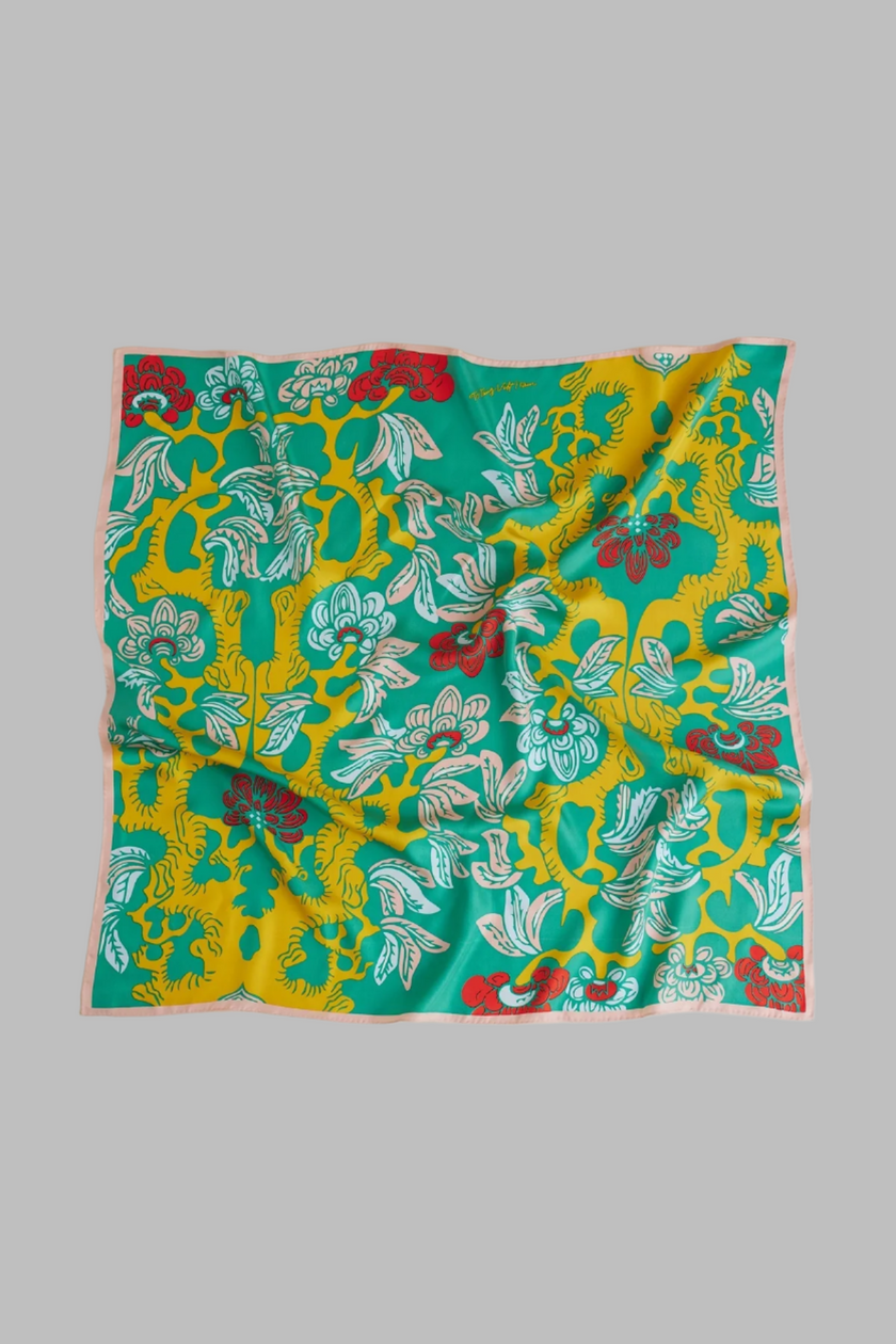 The Garden of Youth Silk Scarf