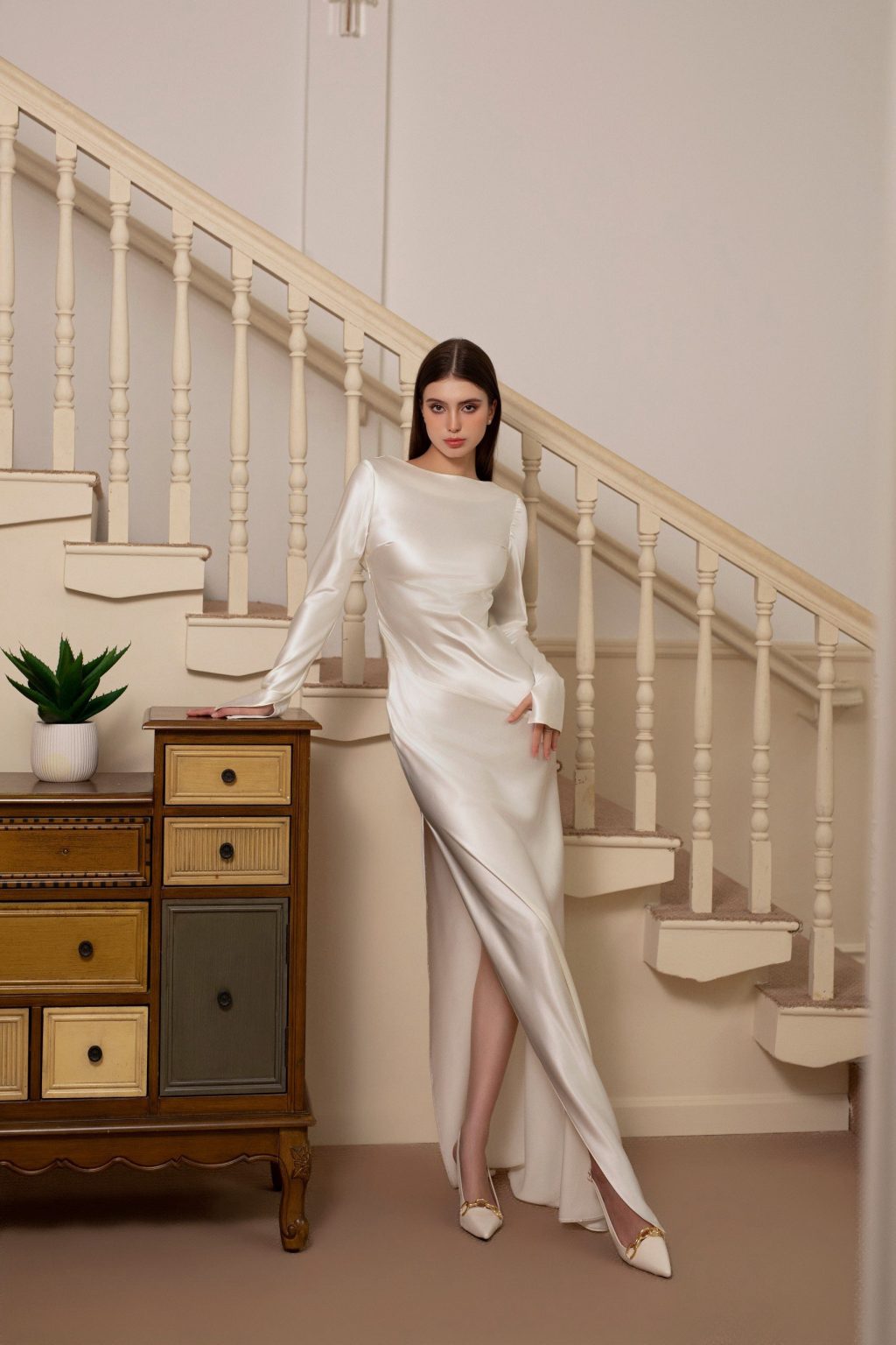 Olivia Dress - White HP78