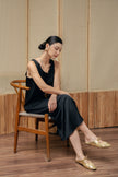 Minimalist Silk Tank Midi Dress - Multi color HP61