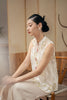 Cherry Bloom Sleeveless Set - Cream HP39