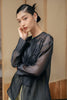 Celestial Blouse/Chiffon - Black HP18