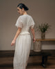Dandelion Flowy Ruched Midi Dress - Cream HP60