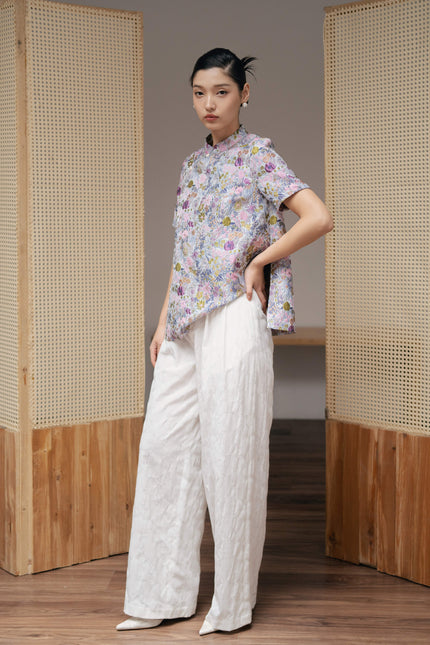 Meadow Bloom Mandarin Blouse - HP35