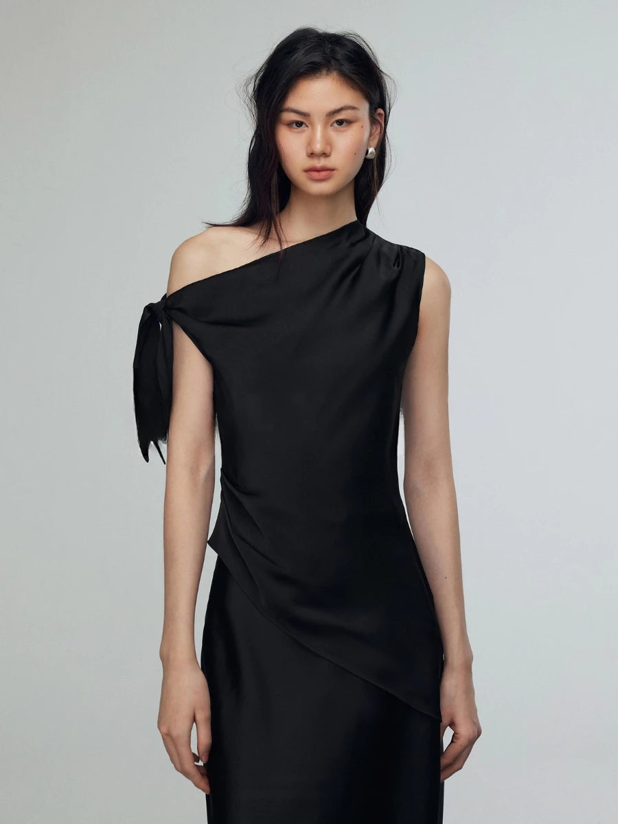 Celeste Silk Blouse - Black HP70